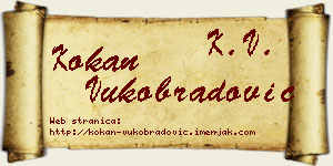 Kokan Vukobradović vizit kartica